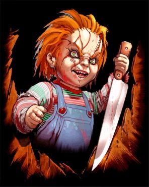 Chucky Doll Movie Paint By Numbers - Numeral Paint Kit