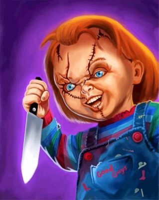 Creepy Chucky paint by number