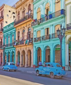 Cuba Havana Buildings paint by numbers