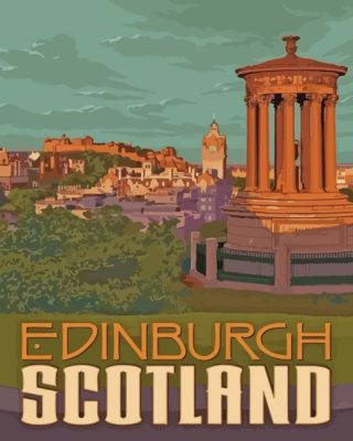 Edinburgh Scotland paint by numbers