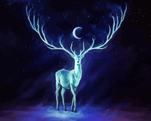 Fantasy Stag - Paint By Number - Numeral Paint