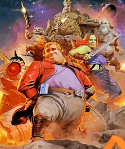 Fat Heroes Movie paint by numbers