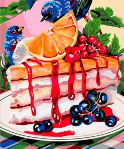 Fruits Cake paint by numbers