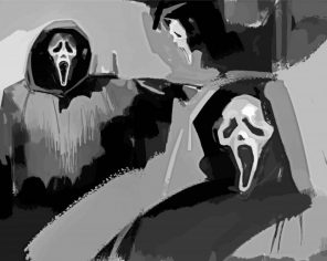 Ghostface art paint by number