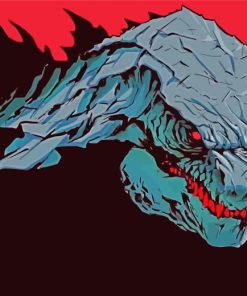Godzilla King Of The Monsters Paint by numbers