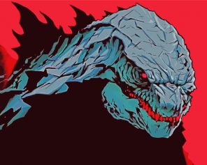 Godzilla King Of The Monsters Paint By Numbers - Numeral Paint Kit