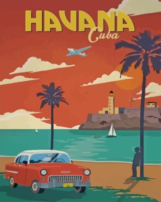 Havana Cuba paint by numbers