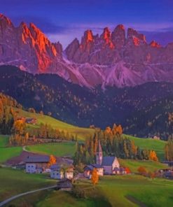 Italian Alps paint by numbers