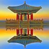 Korean Friendship Bell Reflection San Padro paint by numbers