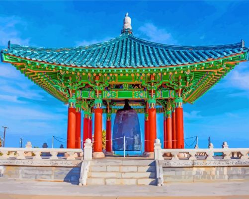 Korean Friendship Bell san pedro paint by number