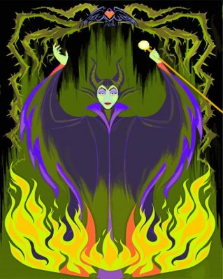 Maleficent Witcher paint by numbers