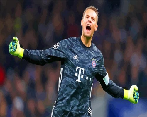 Manuel Peter Neuer paint by numbers