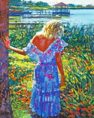 My Beloved By The Lake Howard Behrens paint by numbers