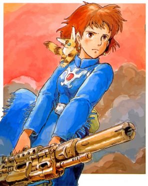 Nausicaa Of The Valley Of The Wind Anime paint by numbers