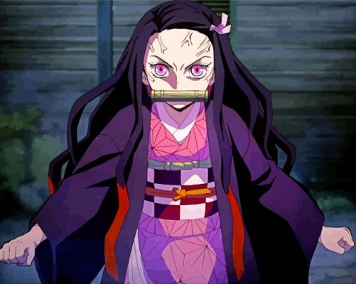 Nezuko Kamado Demon Slayer Paint By Numbers - Numeral Paint Kit