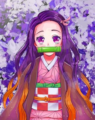 Nezuko Kamado Anime - Paint By Numbers - Painting By Numbers