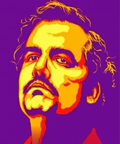 Pablo Emilio Escobar Illustration paint by numbers