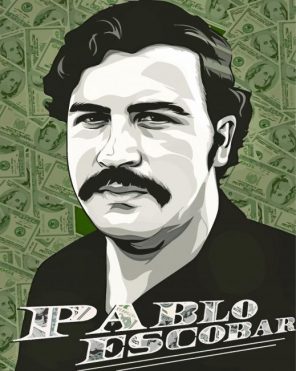 Pablo Escobar Illustration Art paint by number