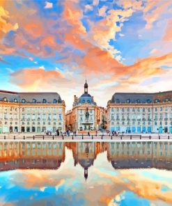 Place De La Bourse Bordeaux France paint by numbers