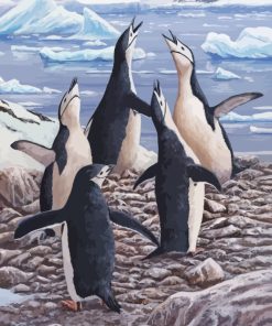 Polar Penguins paint by numbers
