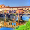 Ponte Vecchio in Florence italy paint by number