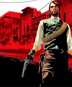 Red Dead Redemption Illustration paint by number