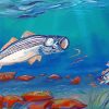 Striper Fish Art paint by numbers