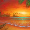 Sunrise Island paint by Numbers
