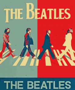 The Beatles Illustration paint by numbers
