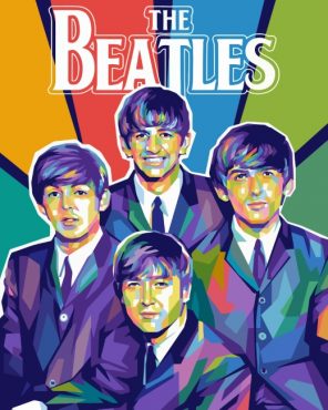 The Beatles Pop Art Paint By Numbers - Numeral Paint Kit