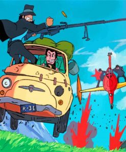 The Castle Of Cagliostro anime paint by numbers