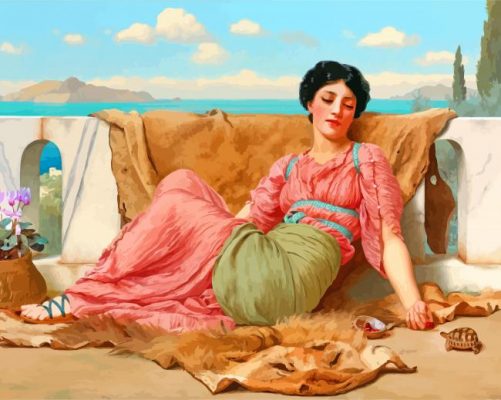 The Quiet william godward paint by number