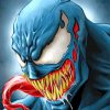 Venom illustratioon paint by numbers