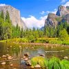 Yosemite Valley paint by numbers