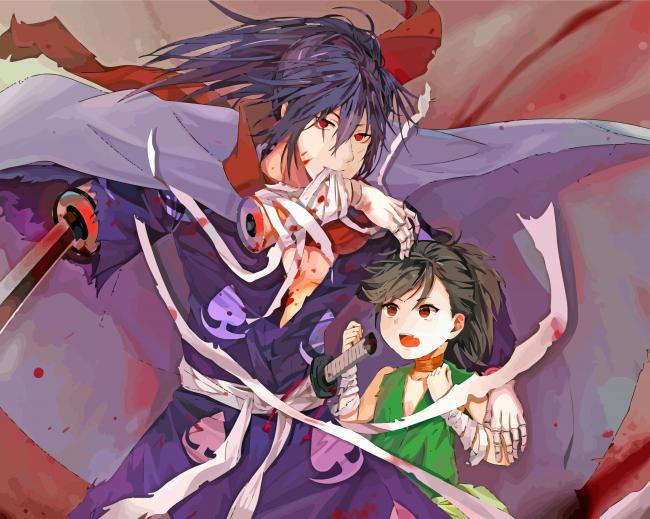 Hyakkimaru Dororo Anime Character Paint By Numbers - Numeral Paint Kit