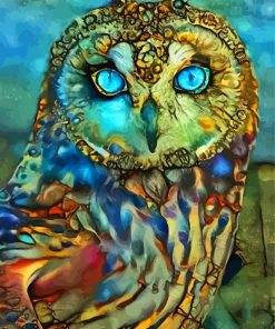 Artistic Owl paint by numbers