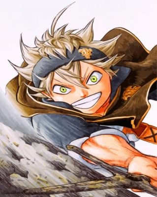 Asta Black Clover Anime paint by numbers