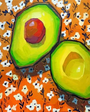 avocado art paint by number