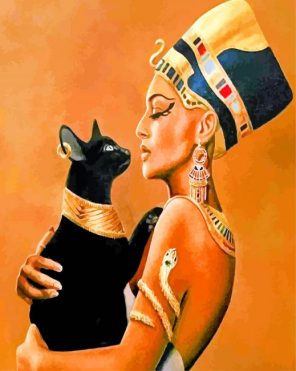 Bastet And Nefertiti paint by numbers