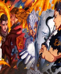Black Clover paint by numbers
