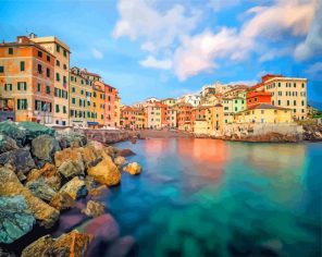 Boccadasse Genoa Italy paint by number