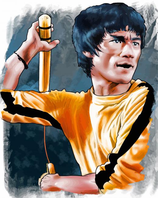 Bruce Lee Art Paint By Numbers Numeral Paint Kit