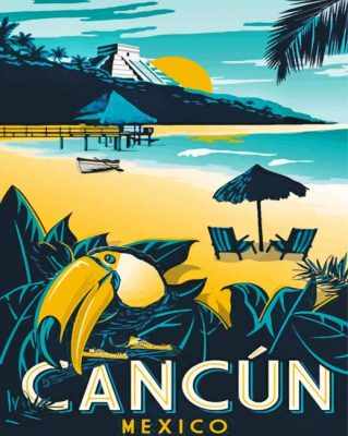 cancun paint by number
