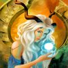 Capricorn Zodiac Sign Goddess paint by numbers