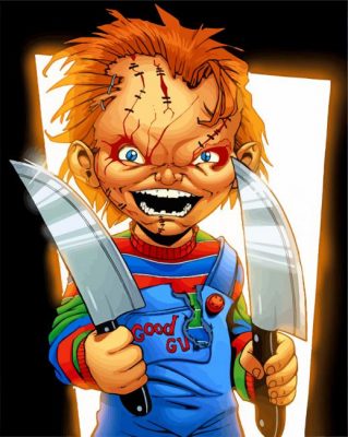 chucky Doll paint by number