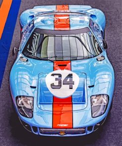cool ford gt40 paint by numbers