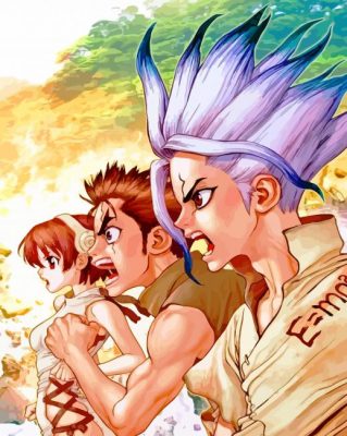 Dr Stone Anime paint by numbers