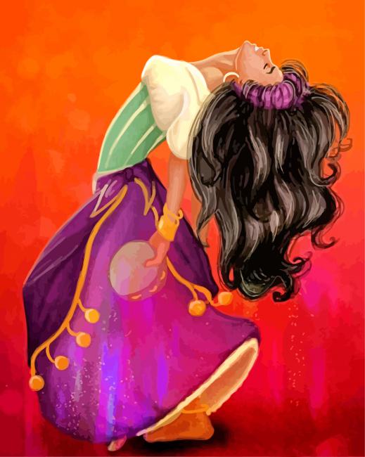 Esmeralda Disney Art Paint By Numbers - PBN Canvas