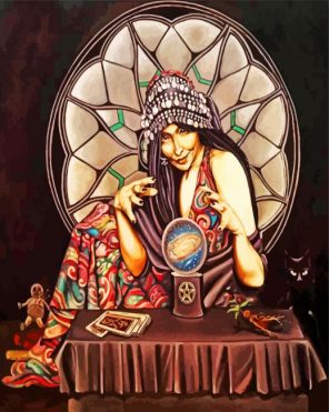 Fortune Teller Woman paint by numbers