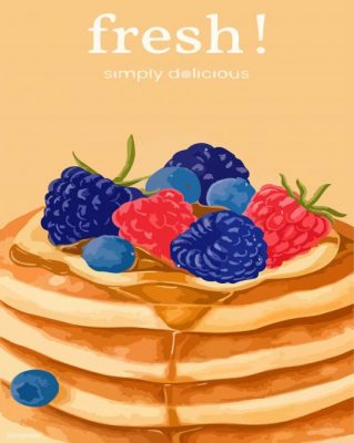 Fresh Pancakes paint by numbers